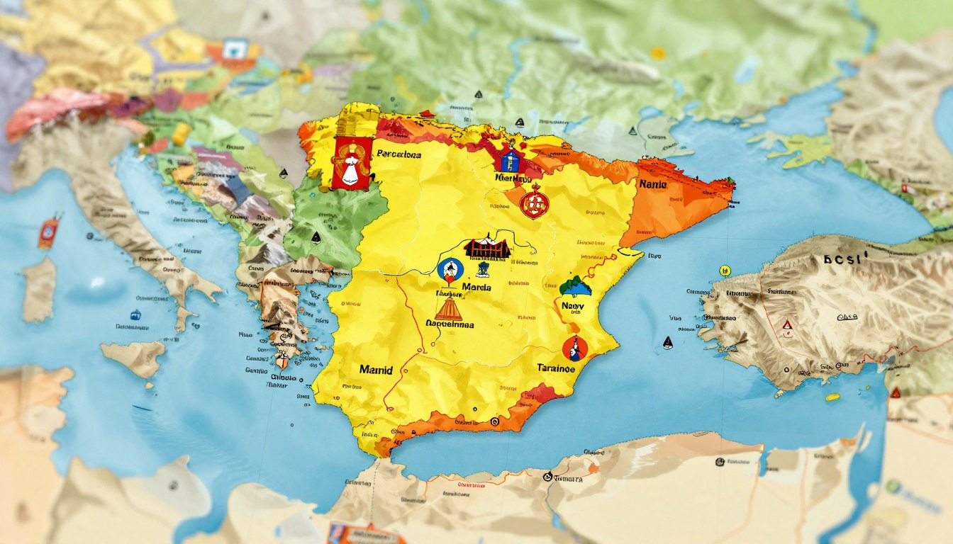 Z kim graniczy Hiszpania