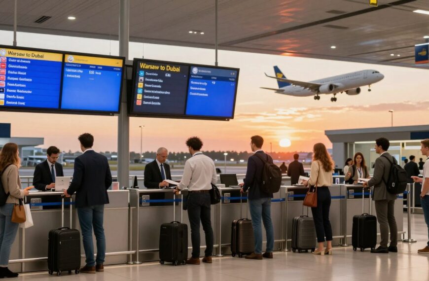 Ile trwa lot do Dubaju z Warszawy? Czas przelotu i porady na komfortową podróż