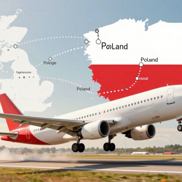 Ile trwa lot z Anglii do Polski? Czas przelotu z różnych miast i lotnisk