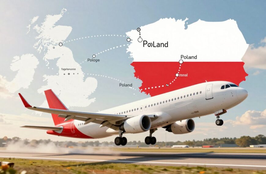 Ile trwa lot z Anglii do Polski? Czas przelotu z różnych miast i lotnisk