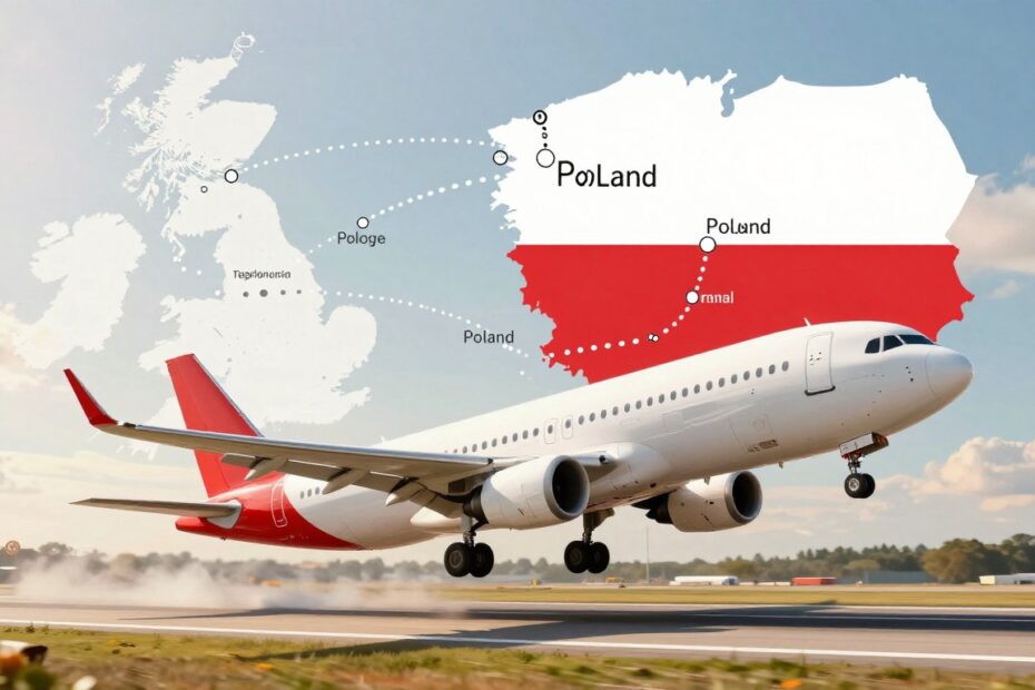 Ile trwa lot z Anglii do Polski