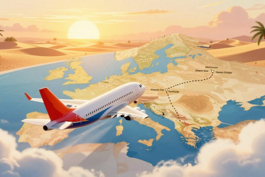 Ile trwa lot z Warszawy do Egiptu