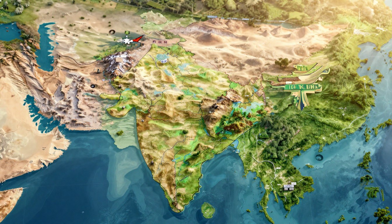 Z kim graniczą Indie