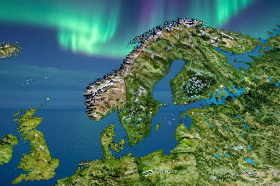 Z kim graniczy Norwegia