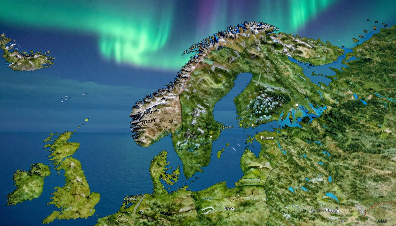 Z kim graniczy Norwegia